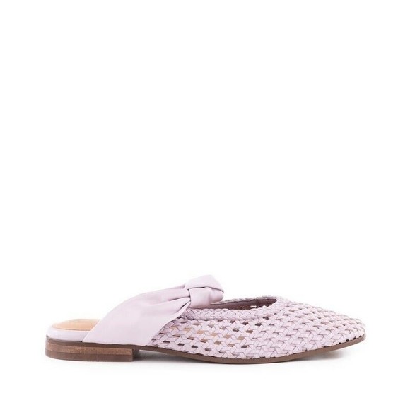 Seychelles Women's Art Deco Woven Leather Mule Flats 8.5 M Lavender Purple NWOB - Picture 2 of 10